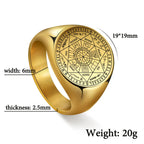 Seven Archangels Hexagram Signet Ring — Kabbalah
