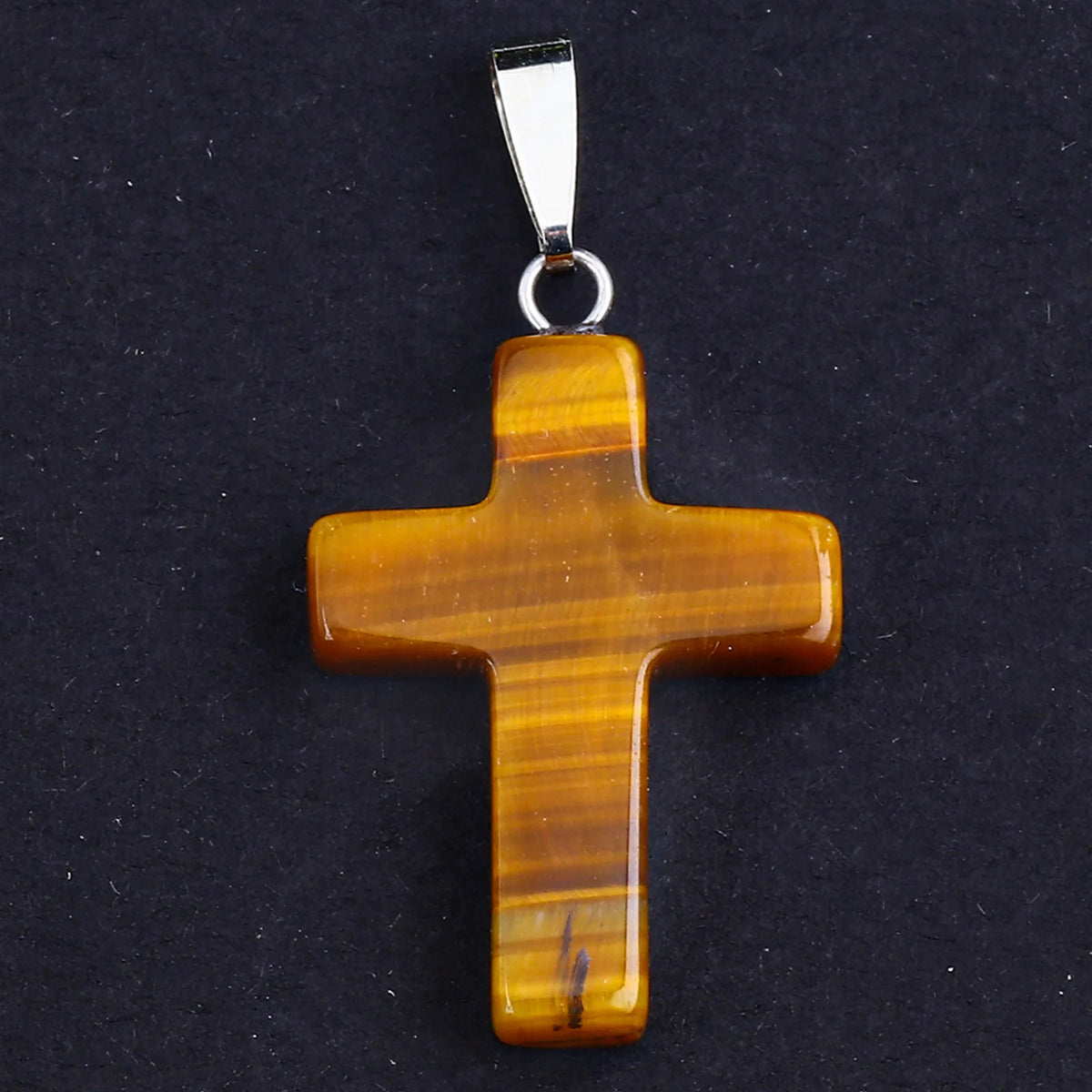 Tiny Natural Stone Turquoise Opal Cross Pendant Necklace With Stones Women Leahter Chain Choker Female Jewelry Party Girls Gift