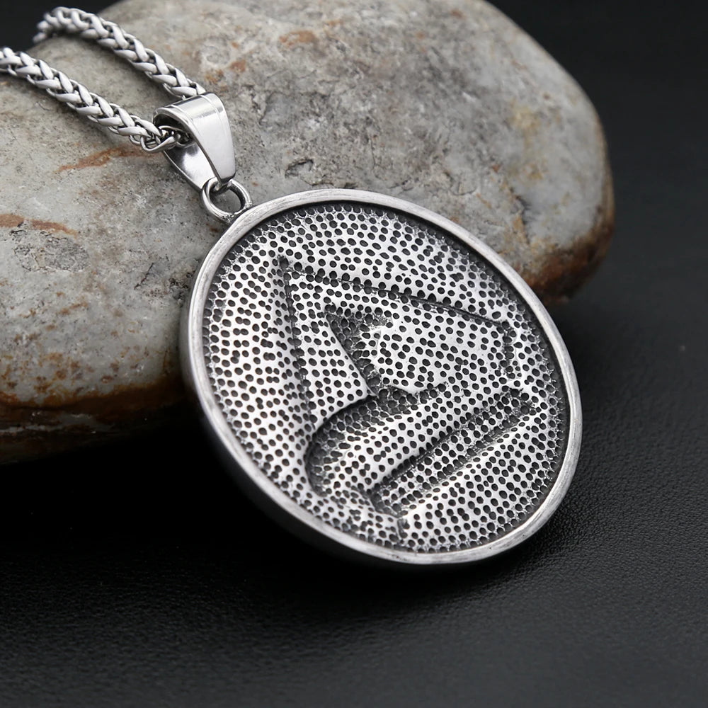 Anubis Steel Pendant Vintage Ancient Egyptian