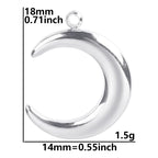 7Pcs No Fade Stainless Steel Wicca Moon Sun Egyptian Ankh Life Cross Pendant DIY Fatima Hand Turkish Evil Eye кулон Jewelry