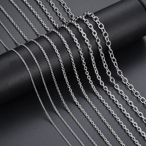 Cross O Chain Necklace — Stainless Steel