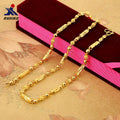 AU999 Hexagonal Column Necklace Men's 24K Gold - Shiny surface, non-deformable, value-preserving, top jewelry for men