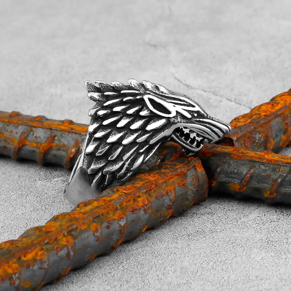 Ring Viking Wolf Stainless Steel
