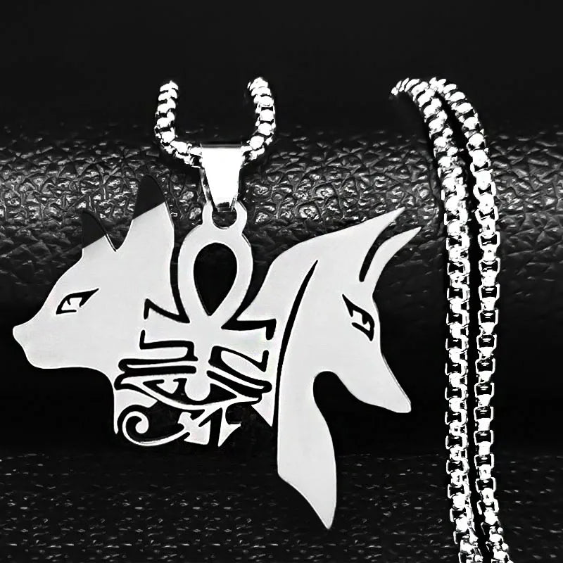 Gothic Ankh Cross Pendant Necklace — Stainless Steel