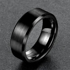 Kolmnsta 4/6/8mm Black Ceramic Ring Men Brushed Comfort Fit Couple Wedding Band Engagement Rings For Men Women Size 4-15 Anel