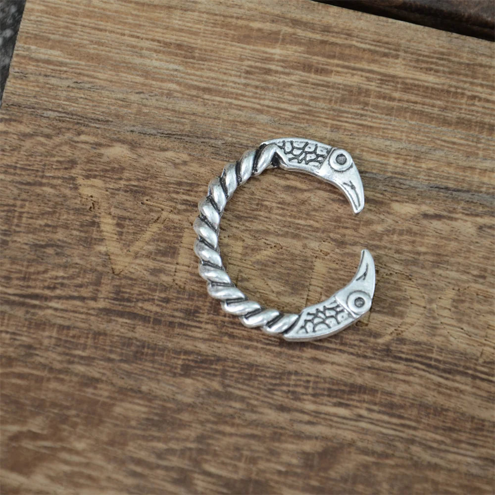 Nostalgia Odin Raven Ring Viking Mens Womens Adjustable Vintage Crow Rings Gothic Jewelry Accessories
