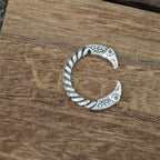 Nostalgia Odin Raven Ring Viking Mens Womens Adjustable Vintage Crow Rings Gothic Jewelry Accessories