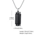 Harmonica Pendant Necklace — Stainless Steel Bead Chain