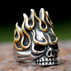 2023 new Vintage 316L stainless steel Gothic Steel Skull Rings Man Punk Rock Men Ring  Party Jewelry Accessories free shipping