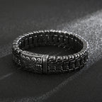 Motorcycle Wide Link Chain Bracelet — Stainless Steel, 19-24cm