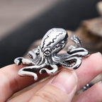 High Quality Punk Stainless Steel Big Octopus Pendant Necklace For Men Classic Deep Sea Animal Necklaces Fashion Jewelry Gifts