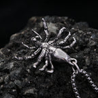 Gothic Spider Pendant — Stainless Steel