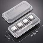 Reusable Whiskey Stones Stainless Steel Ice Cubes Quick-Freeze Wine Cooler Food Grade Metal Pellets Beer Cooler Bar