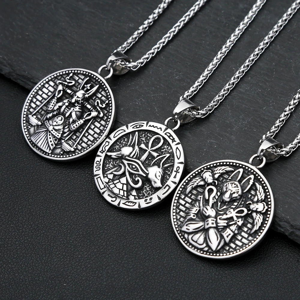 Anubis Pendant Necklace — 316L Stainless Steel