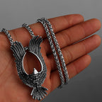 Retro High Quality Eagle Spread Wings Pendant Unisex Fashion Animal 316L Stainless Steel Pendant Jewelry Gift Wholesale
