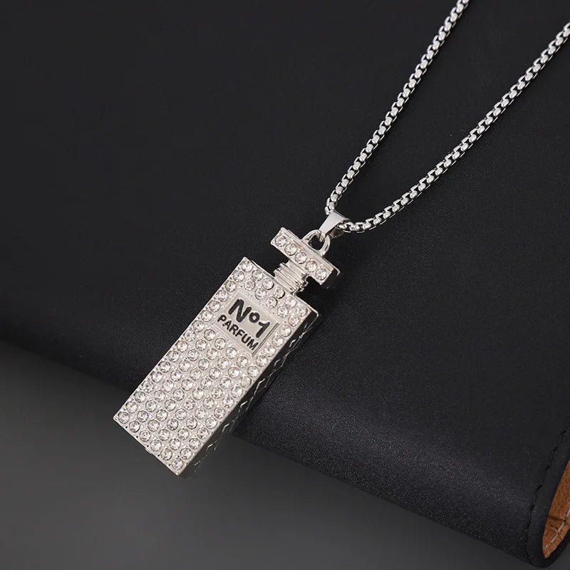 Steel Chain Perfume Bottle Small Crowd Versatile