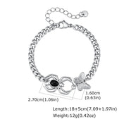 Gothic Spider Butterfly Chain Bracelet for Men — Stainless Steel