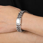 Polished 316l Stainless Steel Bracelet for Men 16MM Chain Link Men's Wrist Arm Jewelry Birthday Gifts for Boys Him