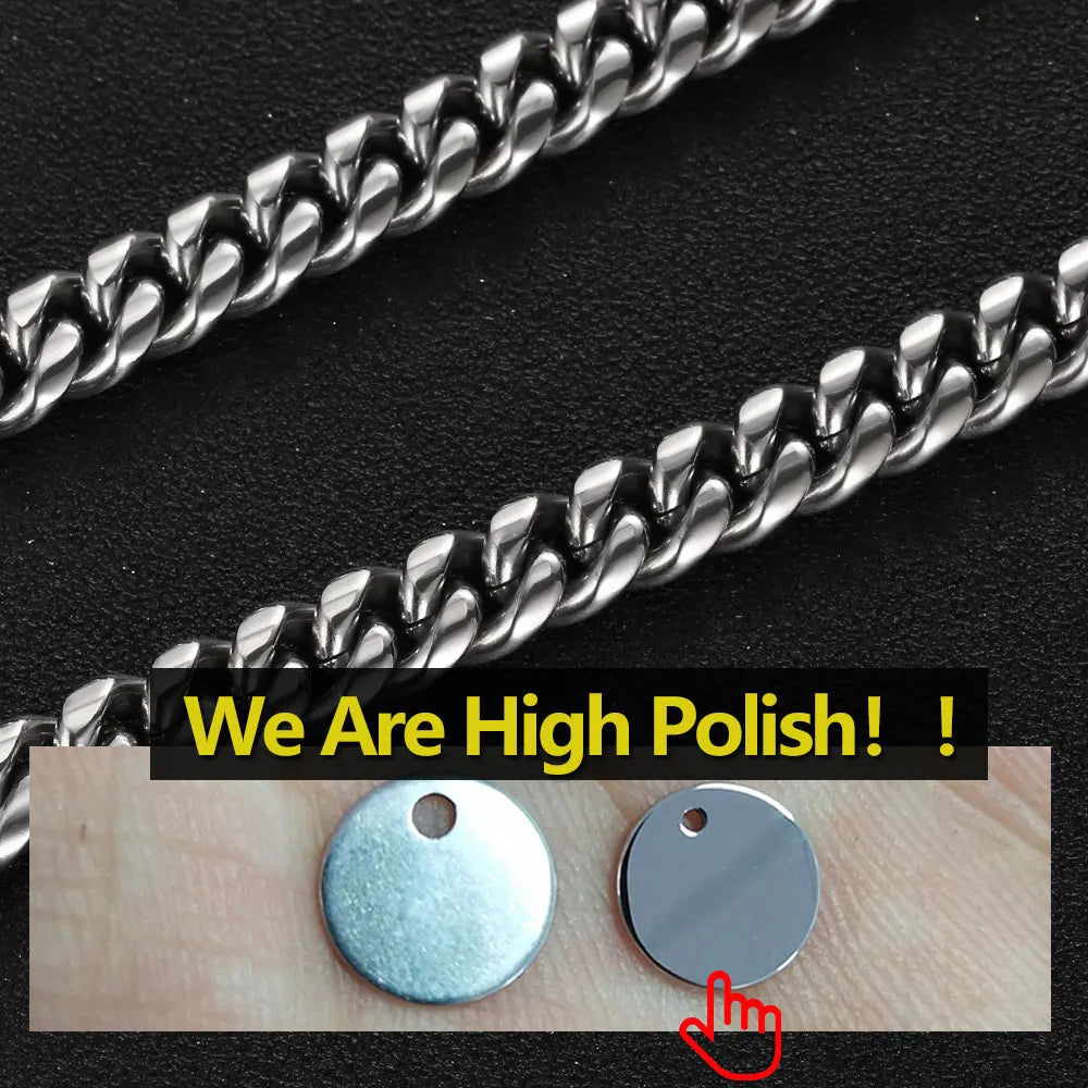 Stainless Steel Cuban Bracelet Miami 6/8MM