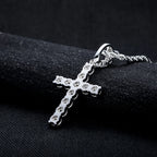 Iced Out Cross Pendant — 925 Silver