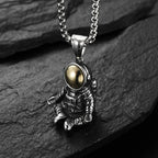Astronaut Stainless Steel Pendant Necklace