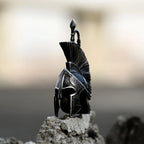 Spartan Helmet Steel Pendant Retro Warrior