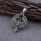 Mens Stainless Steel Animal Phoenix Totem Necklace Hip Hop Rock Biker Vintage Pendant Necklace Fashion Charm Jewelry