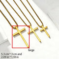 Cross Steel Pendant Double-sided Glossy Surface