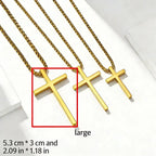 Cross Steel Pendant Double-sided Glossy Surface