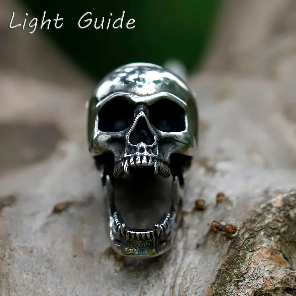 Goat Skull Pendant Necklace — 316L Stainless Steel