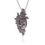 Vintage Punk Mythology Style Metal Sexy Angel Goddess Pendant Necklace for Men Women Classic Mysterious Souvenir Jewelry