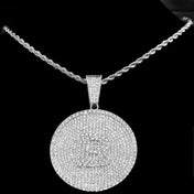 Initial Letter Pendant Necklace — Miami Cuban Chain