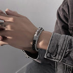 Tiger Steel Bracelet Rosary Eye Stone Hand