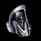 New Personalized Vintage Alloy Ring, Reaper Sickle, Dominant Skull Head Male Ring