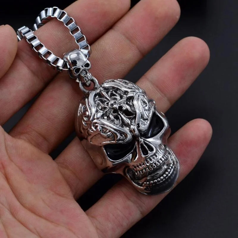 Evil Skull Choker Pendant Necklace — Gothic