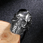 Vintage Viking Shield Ring — Stainless Steel
