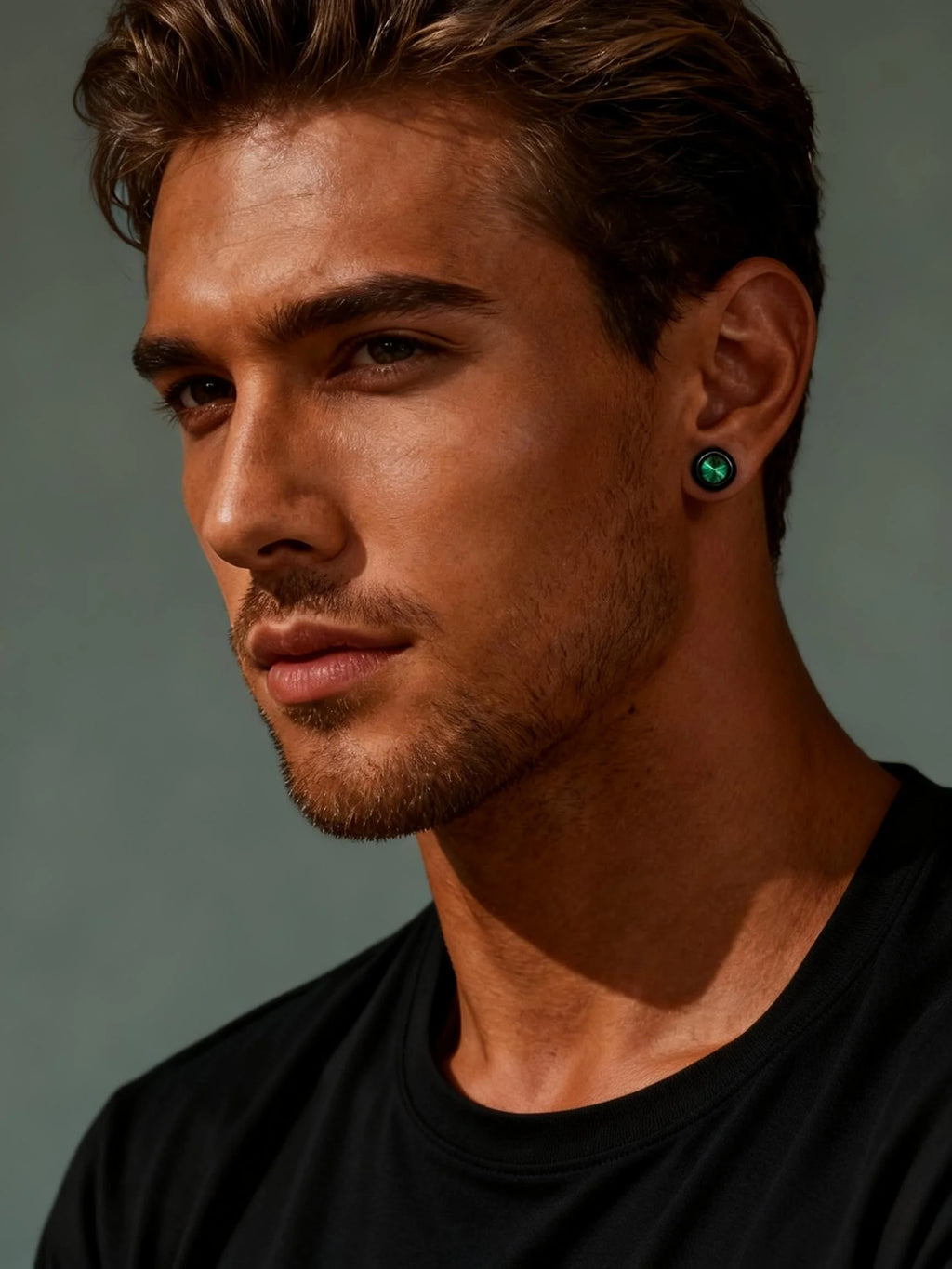 Iced Out Zircon Clip Earrings — Stainless