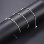Box Chain Necklace Stainless Steel 3MM