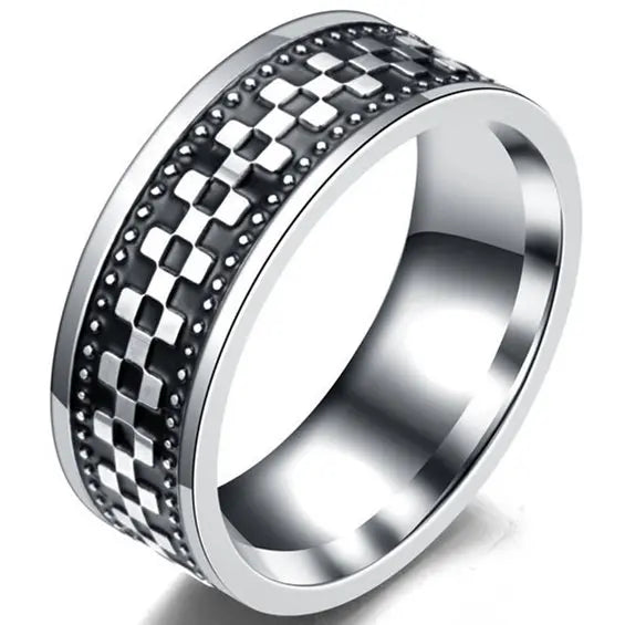 Vintage 316L Stainless Steel Ring for Men And Women Never Fade Power Lucky Mantra Ring