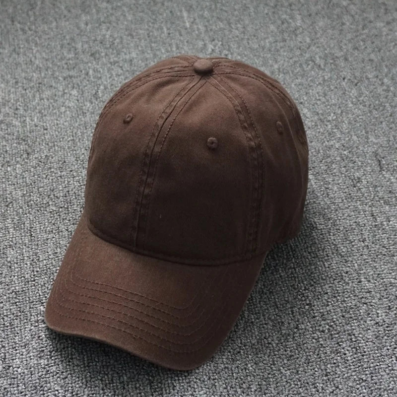 Oversized Cotton Baseball Cap — Adjustable Fit