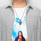 Religion Jesus Cross Stainless Steel Men Women Necklaces Pendants Chain Punk Gothic Trendy Jewelry Creativity Gift Wholesale