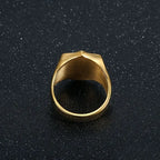 Knights Templar Zircon Ring — Stainless Steel