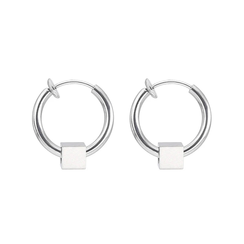 Rivet Clip Earring — Gold Stainless Steel