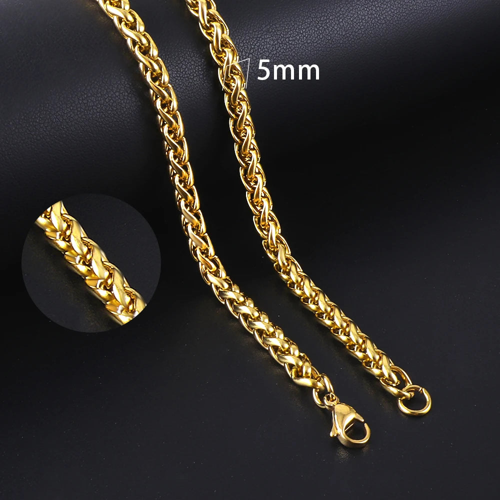 Vintage Cuban Chain Necklace — Gold