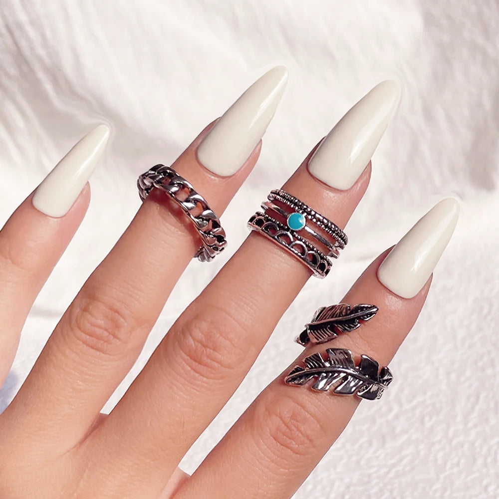 New Design Skull Crow Skull Ring Woodpecker Bird Men's Ring Punk Stylish Jewelry