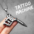 Barber Tools Pendant Necklace — Stainless Steel