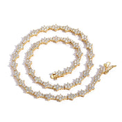 Honeycomb Tennis Chain Necklace 7MM