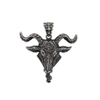 Baphomet Goat Head Pendant Necklace — Stainless Steel