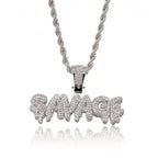 Hip Hop Ice Out Dollar Money Bag Necklace Shiny Cubic Zirconia Wallet Pendant for Men Women Hip Hop Rock Rap Cool Jewelry