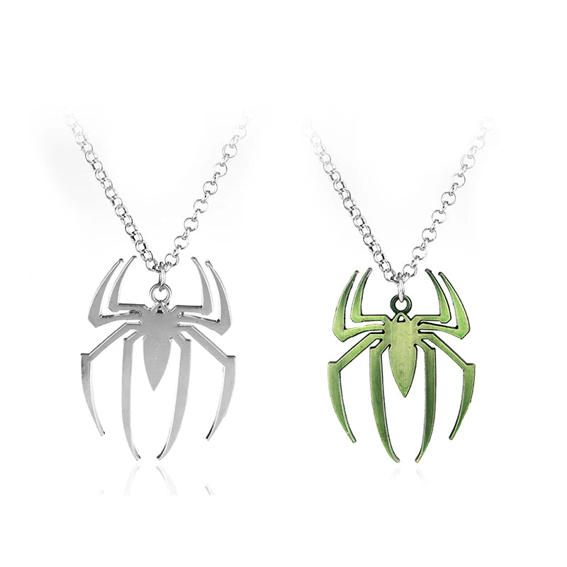  Stainless Steel Simple Personalized Spider Keychain Pendant Men and Women Fashion Party Pendant Necklace Charm Gifts